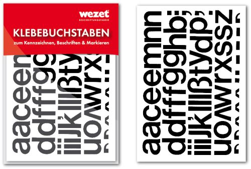 Klebebuchstaben Set A5 Kleinbuchstaben