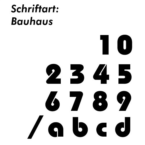 Hausnummer Schablone Schrifthöhe 300 mm – Bild 2