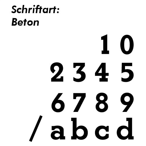 Hausnummer Schablone Schrifthöhe 300 mm – Bild 3
