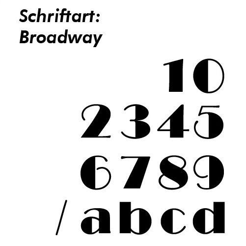Hausnummer Schablone Schrifthöhe 300 mm – Bild 4