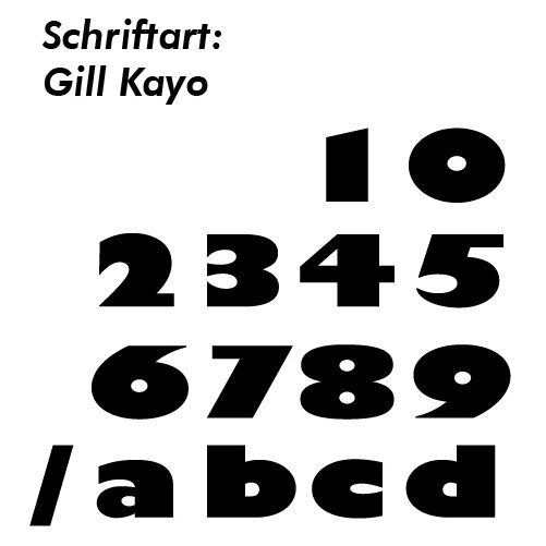 Hausnummer Schablone Schrifthöhe 300 mm – Bild 8