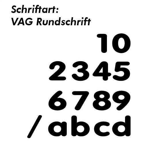 Hausnummer Schablone Schrifthöhe 300 mm – Bild 9