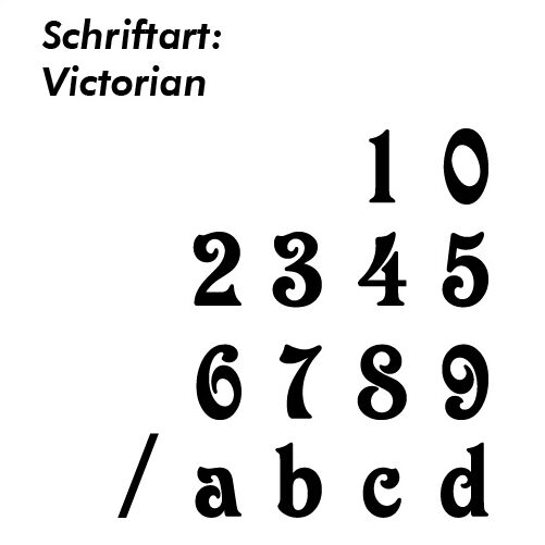 Hausnummer Schablone Schrifthöhe 300 mm – Bild 10