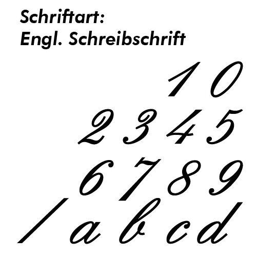 Hausnummer Schablone Schrifthöhe 300 mm – Bild 5