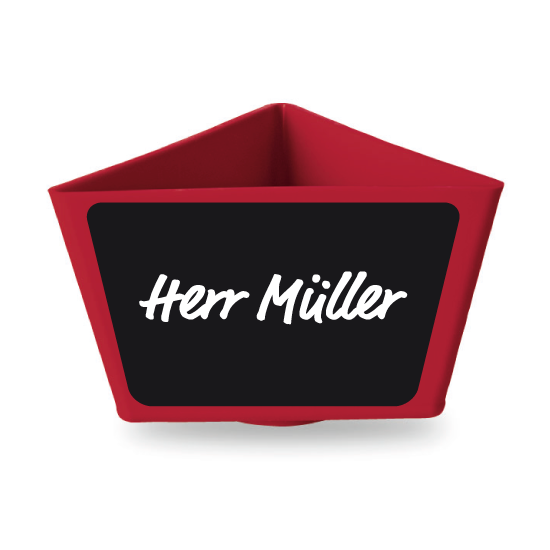 Leitzahlträger mit Tafelfolie, magnetisch